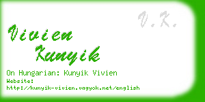 vivien kunyik business card